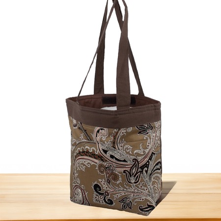 Brąsowa torba paisley na ramię