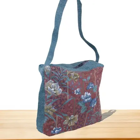 Torba na ramię kwiatowy patchwork